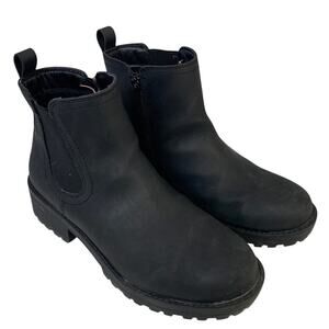 Buffalo Womens Size 8.5 Black 1.5" Heel Anna Ankle Boot Side Zip Round Toe Shoes